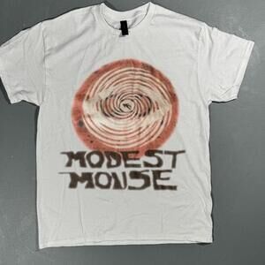 Modest Mouse T-Shirt White With Red Accents
